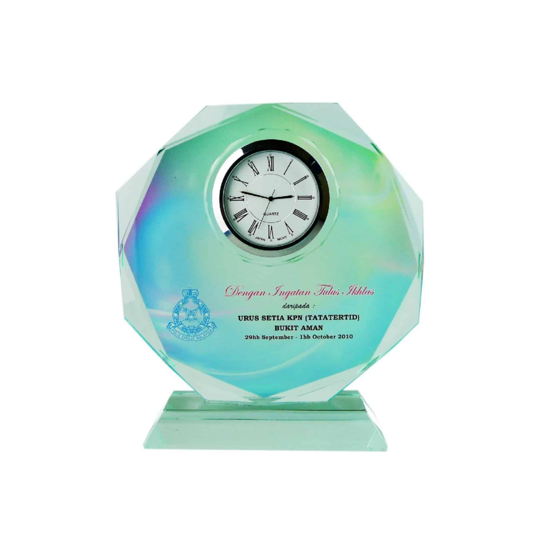 Clock Plaques Crystal Clock Plaque CL2010 Clock Plaques Crystal Clock Plaque CL2010