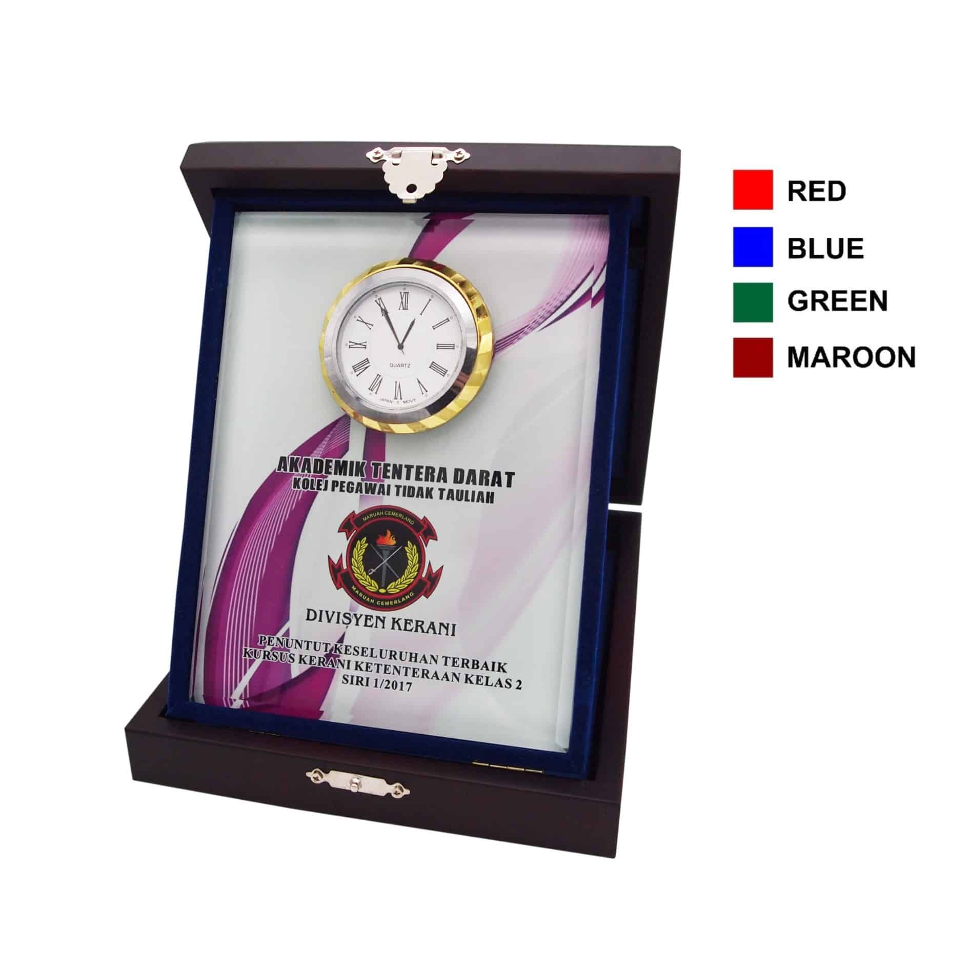 Clock Plaques Wooden Crystal Clock Plaque CL2028 Clock Plaques Wooden Crystal Clock Plaque CL2028