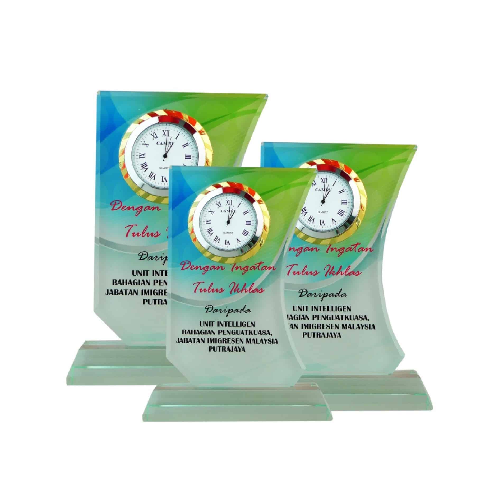 Clock Plaques Crystal Clock Plaque CL2039 Clock Plaques Crystal Clock Plaque CL2039