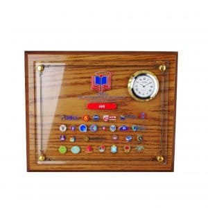 Clock Plaques Wooden Crystal Plaque (Clock) CL2045 Clock Plaques Wooden Crystal Plaque (Clock) CL2045