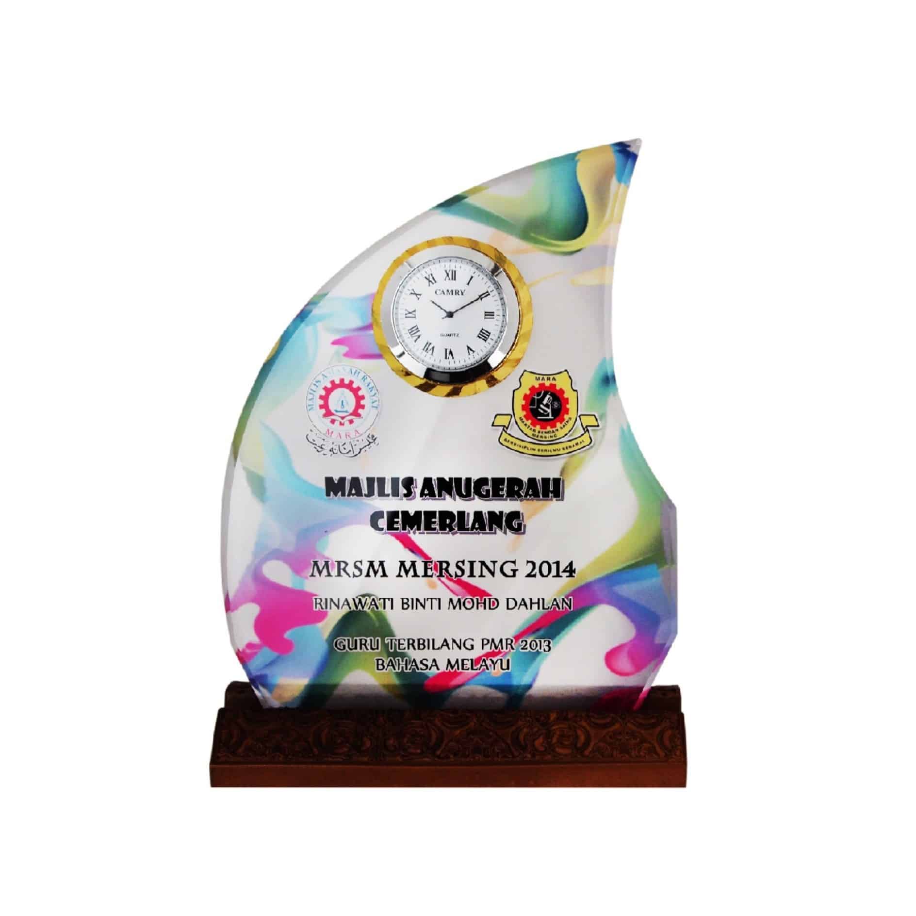 Clock Plaques Crystal Plaque Clock CL2049 Clock Plaques Crystal Plaque Clock CL2049