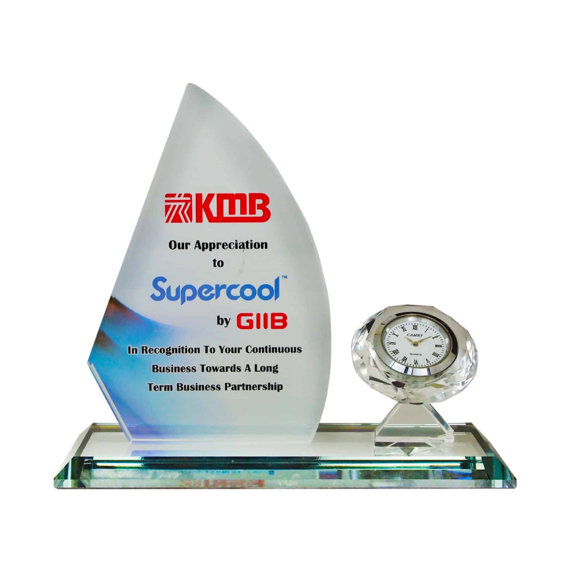 Clock Plaques Crystal Clock Plaque CL2057 Clock Plaques Crystal Clock Plaque CL2057