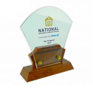 Crystal Plaques Wooden Crystal Plaque CR3009 Crystal Plaques Wooden Crystal Plaque CR3009