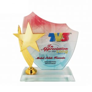 Crystal Plaques Crystal Plaque (Star) CR3032 Crystal Plaques Crystal Plaque (Star) CR3032