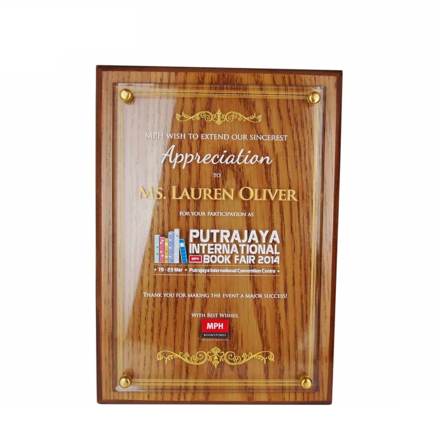 Crystal Plaques Wooden Crystal Plaque CR3035 Crystal Plaques Wooden Crystal Plaque CR3035