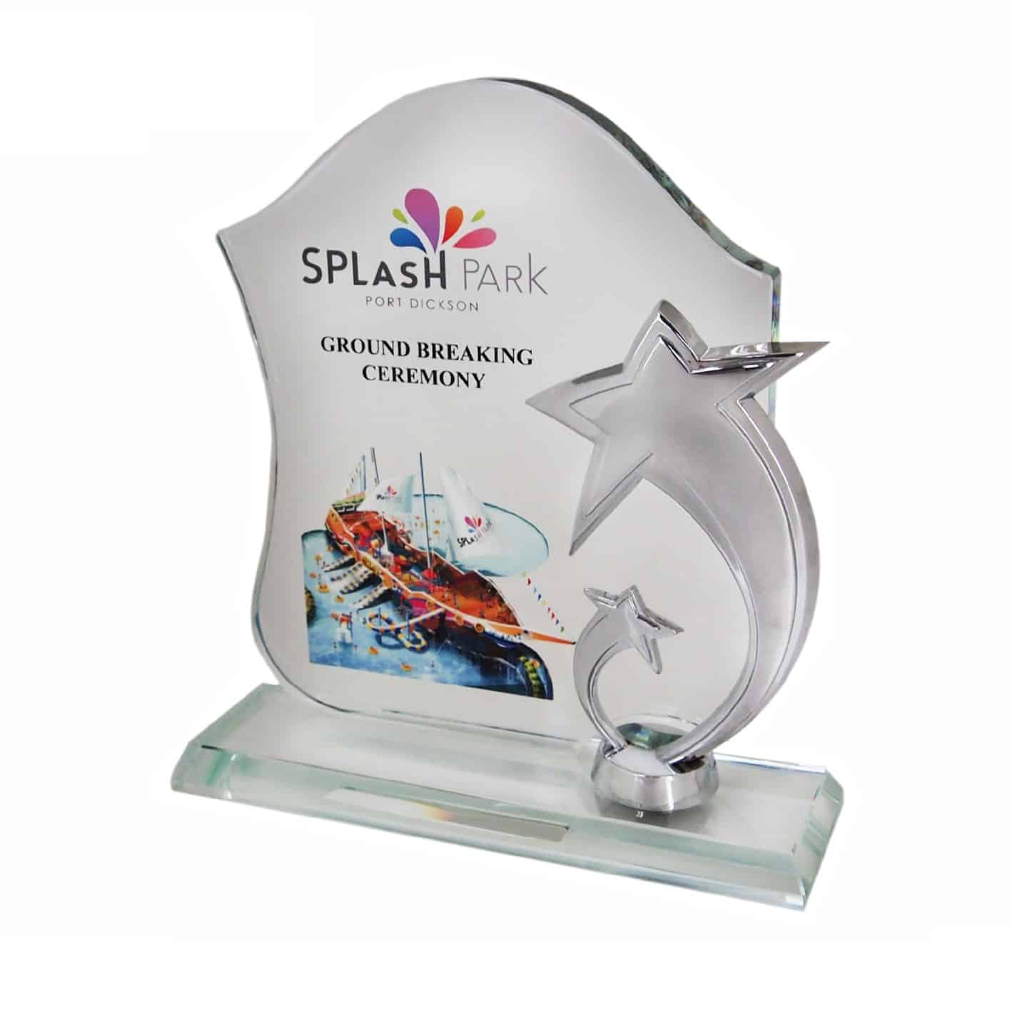 Crystal Plaques Crystal Plaque (Star) CR3055 Crystal Plaques Crystal Plaque (Star) CR3055