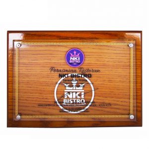 Crystal Plaques Wooden Crystal Plaque CR3066