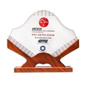 Crystal Plaques Wooden Crystal Plaque CR3095