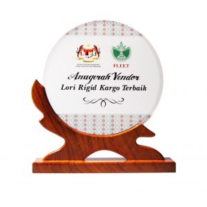 Crystal Plaques Wooden Crystal Plaque CR3096