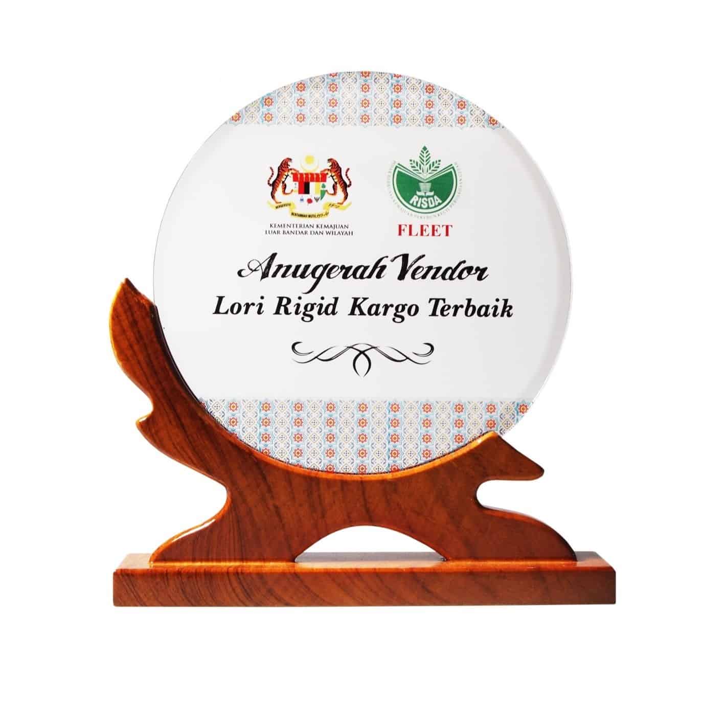 Crystal Plaques Wooden Crystal Plaque CR3096 Crystal Plaques Wooden Crystal Plaque CR3096