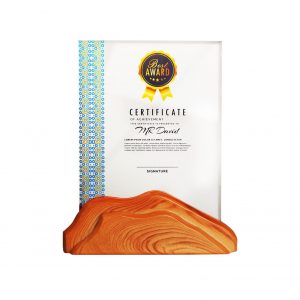 Crystal Plaques Wooden Crystal Plaque CR3106