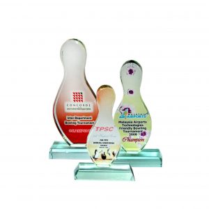 Bowling Trophy Crystal Award (Bowling) CR8070