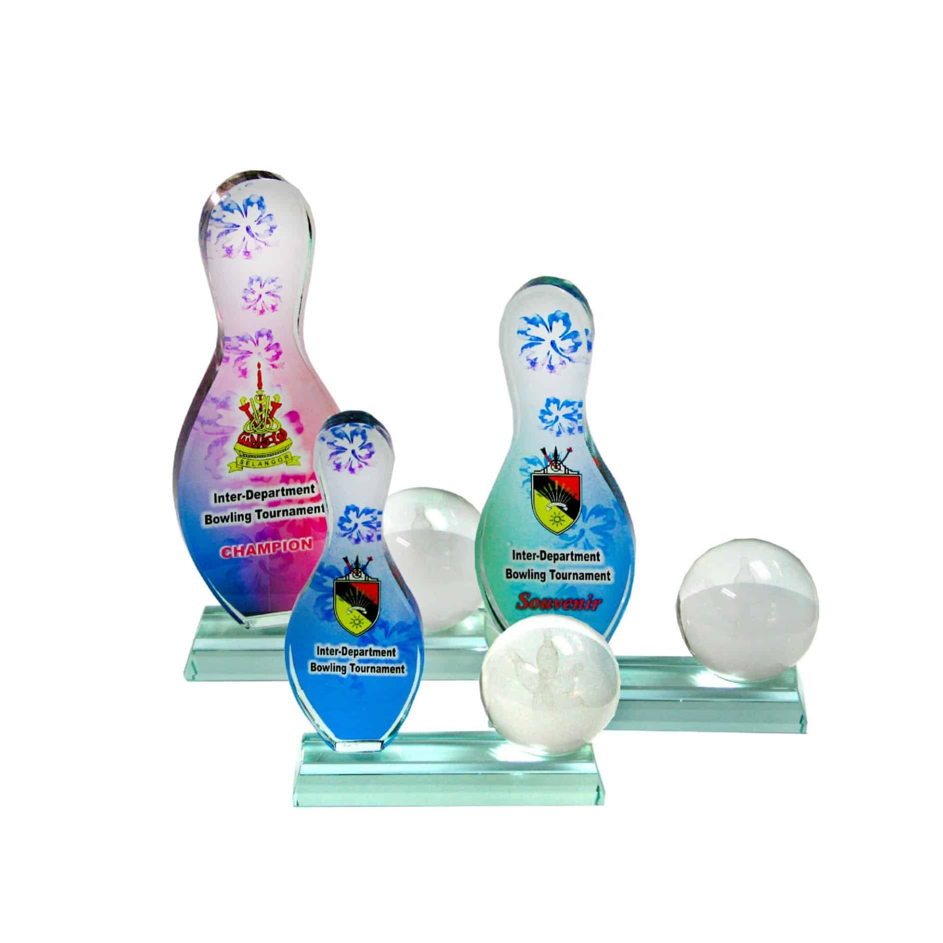 Bowling Trophy Crystal Award (Bowling) CR8071 Bowling Trophy Crystal Award (Bowling) CR8071