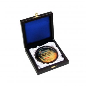 Crystal Medals Wooden Box Crystal Medal CR8116