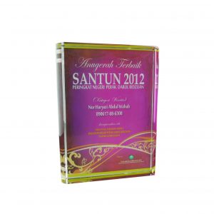 Crystal Plaques Crystal Glass Award CR8137