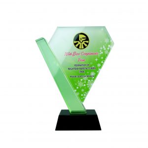 Crystal Plaques Diamond Crystal Glass Award CR8167