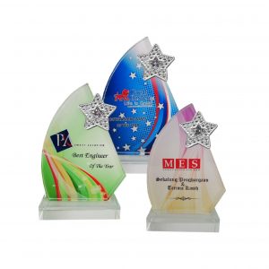 Crystal Plaques Crystal Glass Star Award CR8201