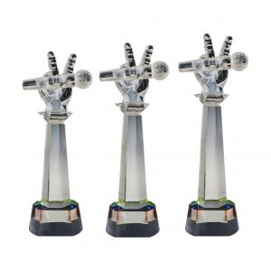 Crystal Trophy Crystal Glass Award (Microphone) CR8265 Crystal Trophy Crystal Glass Award (Microphone) CR8265