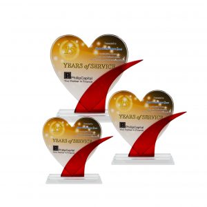 Crystal Plaques Crystal Glass Love Award CR8282