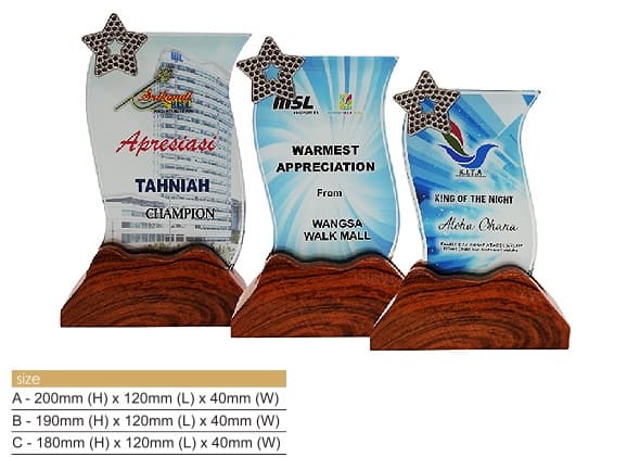 Crystal Plaques Crystal Award CR8316 Crystal Plaques Crystal Award CR8316