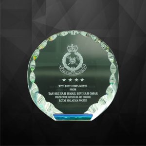 Crystal Plaques Round Crystal Plaque CR9004