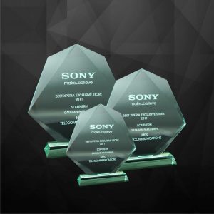 Crystal Plaques Octagon Crystal Plaque CR9019