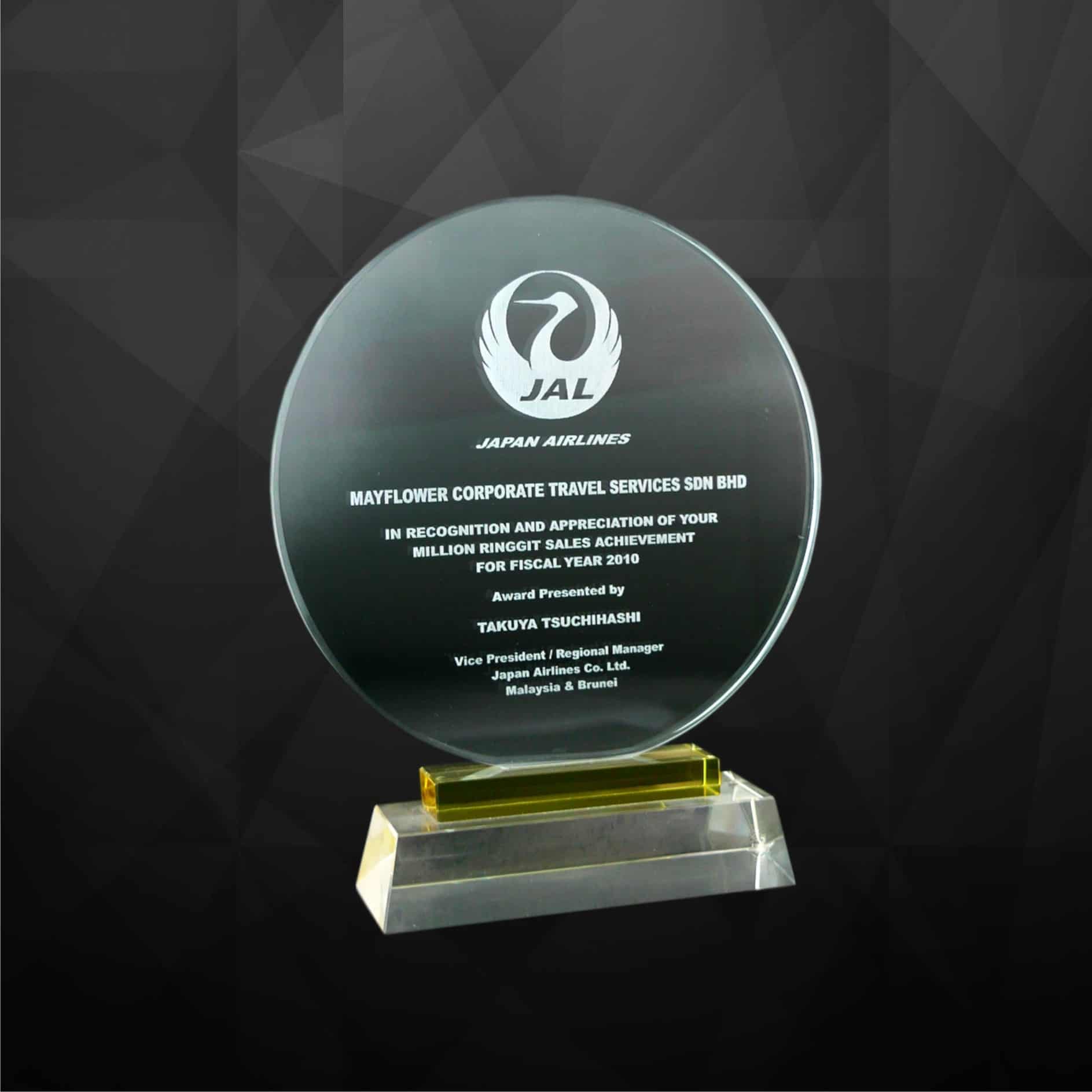 Crystal Plaques Round Crystal Plaque CR9023 Crystal Plaques Round Crystal Plaque CR9023