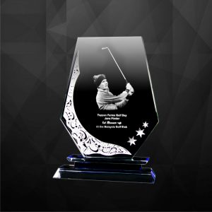 Crystal Plaques Hexagon Crystal Plaque CR9028