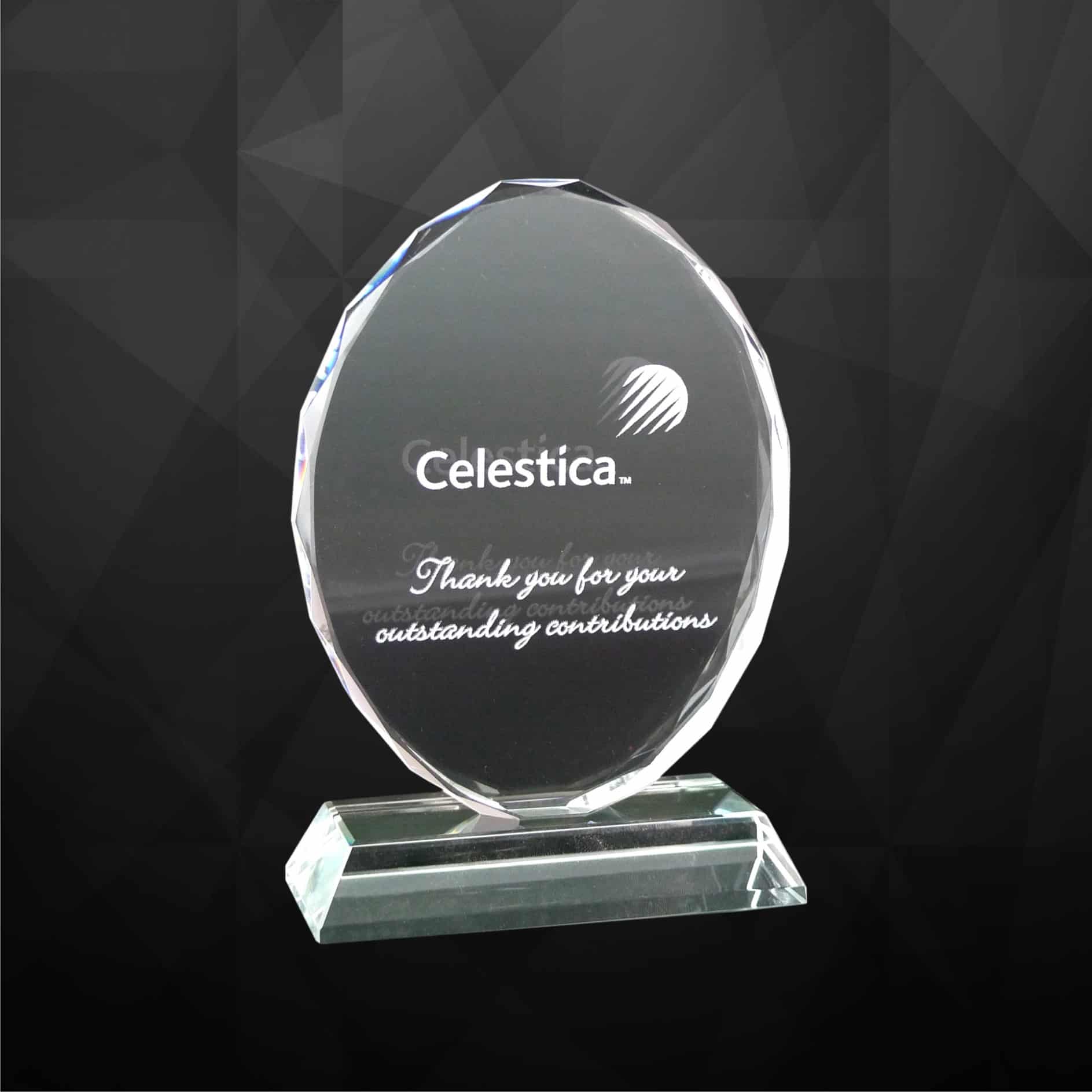 Crystal Plaques Oval Crystal Plaque CR9032 Crystal Plaques Oval Crystal Plaque CR9032