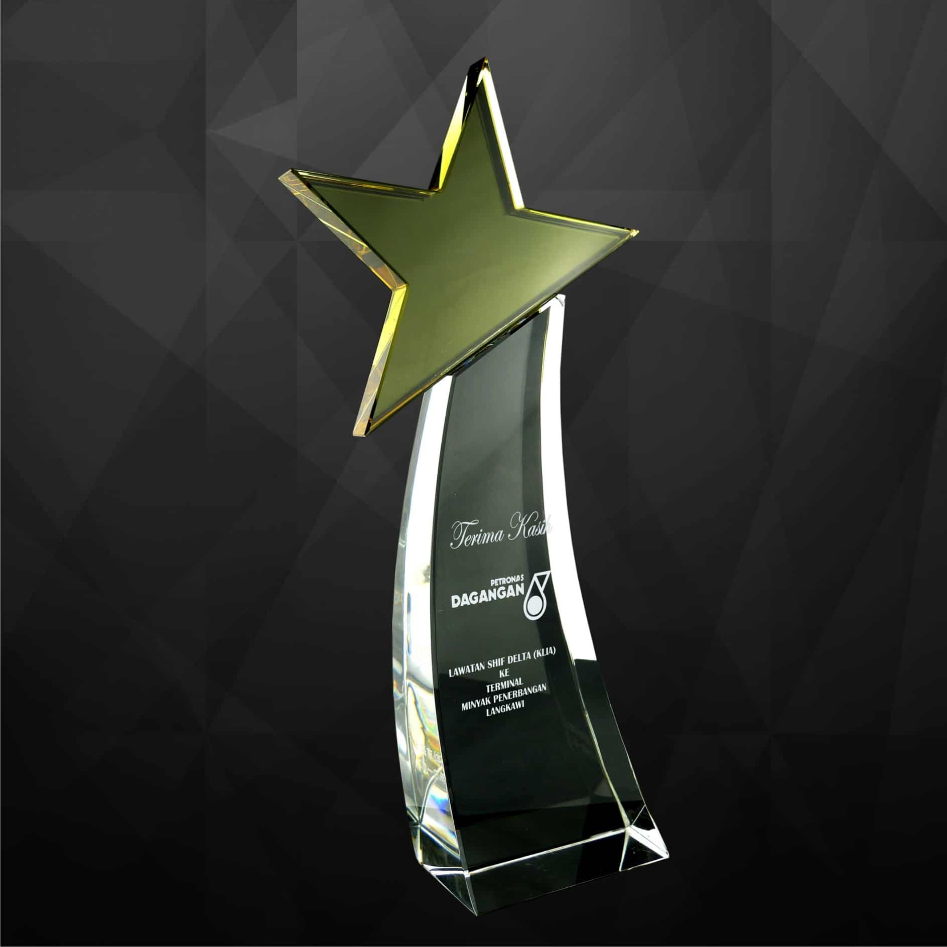Crystal Plaques Crystal Star Award CR9053 Crystal Plaques Crystal Star Award CR9053