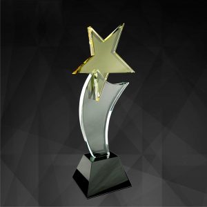 Crystal Plaques Crystal Star Award CR9057