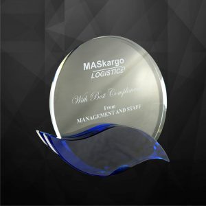 Crystal Plaques Round Crystal Plaque CR9059