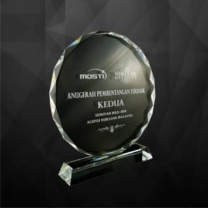 Crystal Plaques Round Crystal Plaque CR9063