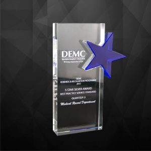 Crystal Plaques Crystal Star Award CR9069