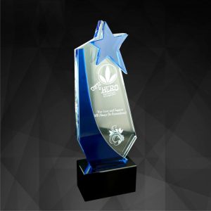 Crystal Plaques Crystal Star Award CR9091