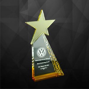 Crystal Plaques Crystal Star Award CR9092