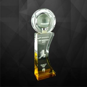 Crystal Trophy Crystal Globe Award CR9094