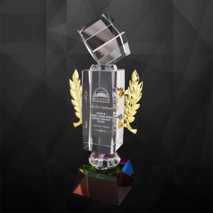 Crystal Trophy Crystal Cube Trophy CR9108