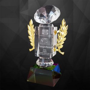 Crystal Trophy Crystal Diamond Trophy CR9110