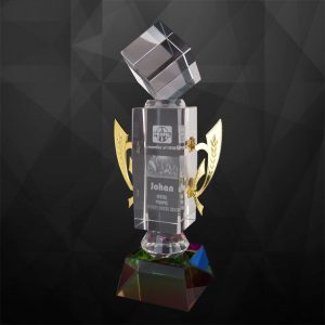 Crystal Trophy Crystal Cube Trophy CR9113