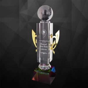 Crystal Trophy Crystal Globe Trophy CR9114