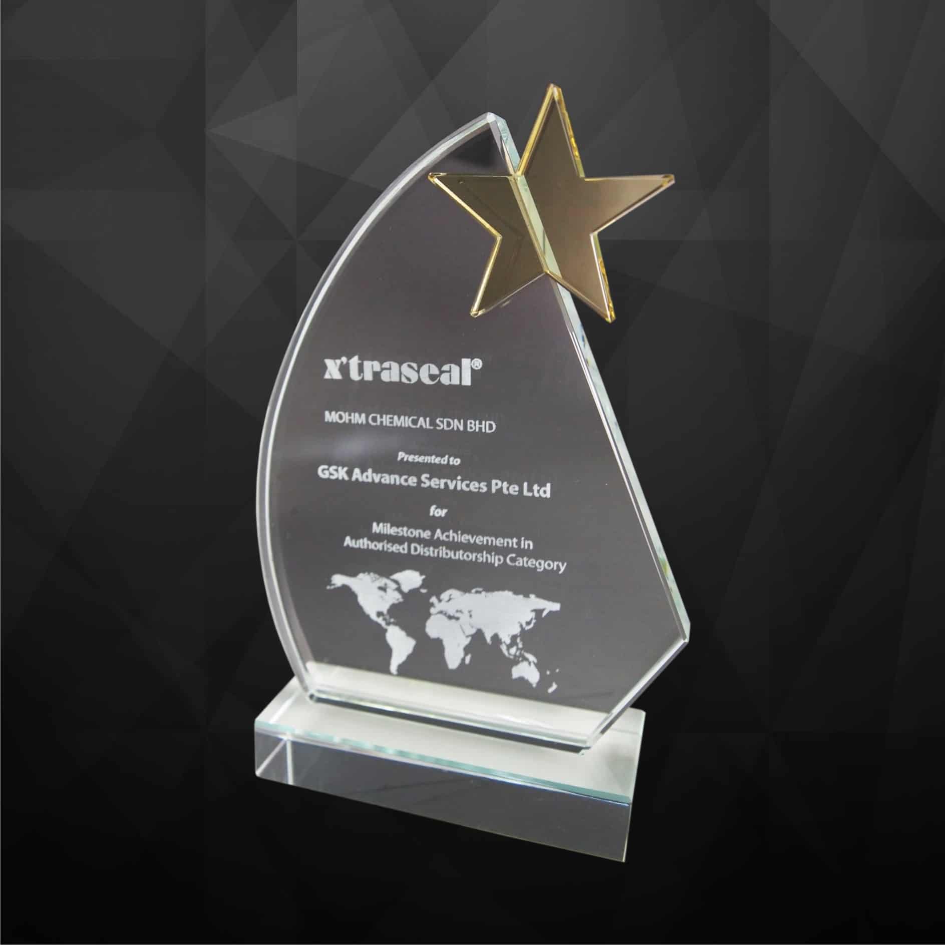 Crystal Plaques Crystal Star Award CR9125 Crystal Plaques Crystal Star Award CR9125