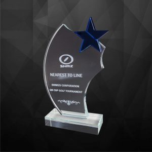 Crystal Plaques Crystal Star Award CR9128