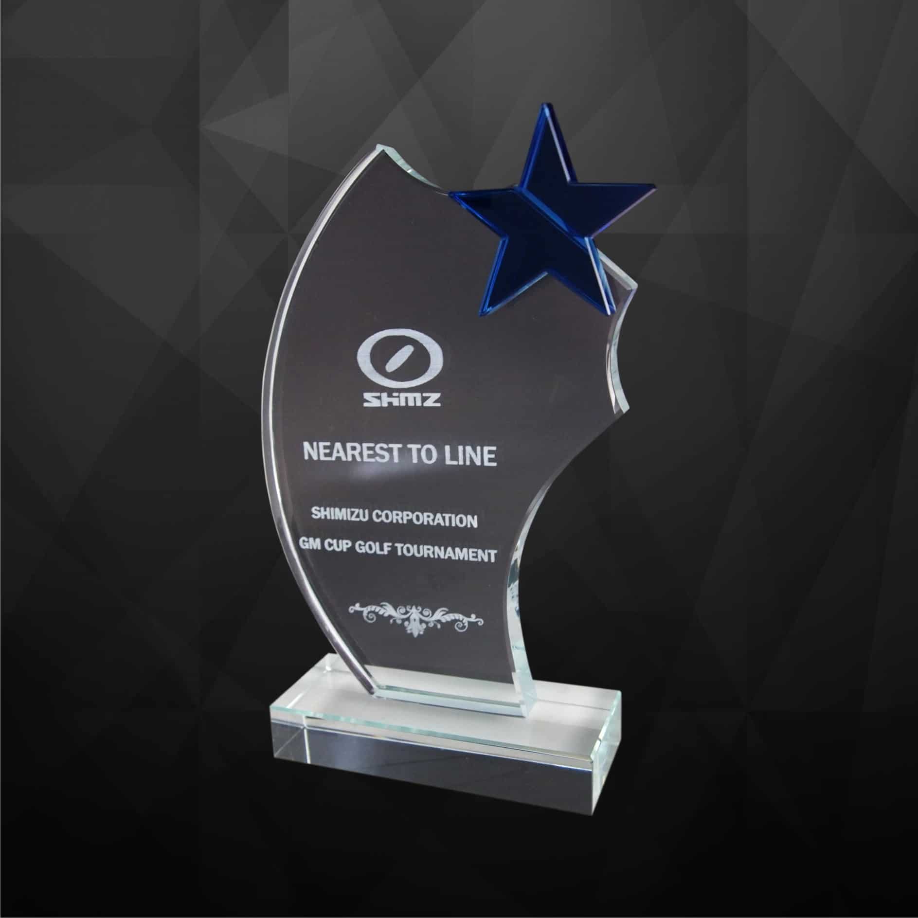 Crystal Plaques Crystal Star Award CR9128 Crystal Plaques Crystal Star Award CR9128