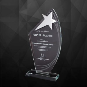 Crystal Plaques Crystal Star Plaque CR9166