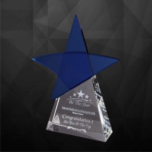 Crystal Plaques Crystal Star Plaque CR9173