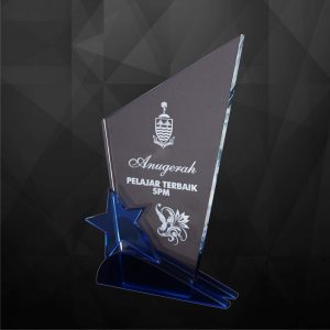 Crystal Plaques Crystal Star Plaque CR9175