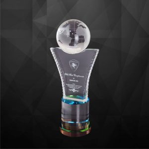 Crystal Trophy Crystal Globe Trophy CR9176