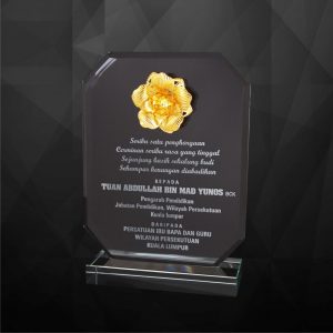Crystal Plaques Crystal Flower Plaque CR9219