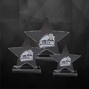Crystal Plaques Crystal Star Plaque CR9223
